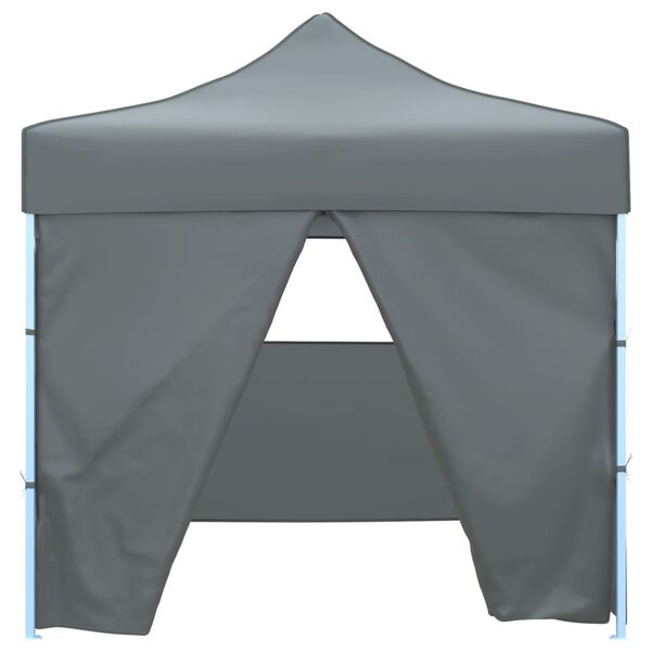 vidaXL Carpa pleglable Pop-Up con 4 paredes antracita 3x3 m