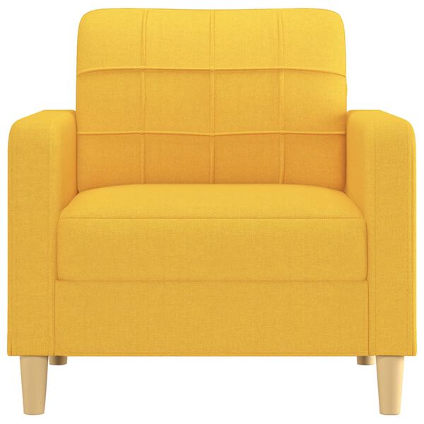 vidaXL Sill&oacute;n de tela amarillo claro 60 cm