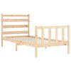 vidaXL Estructura de cama sin colch&oacute;n madera maciza de pino 100x200 cm