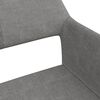 vidaXL Silla de comedor giratoria tela gris claro