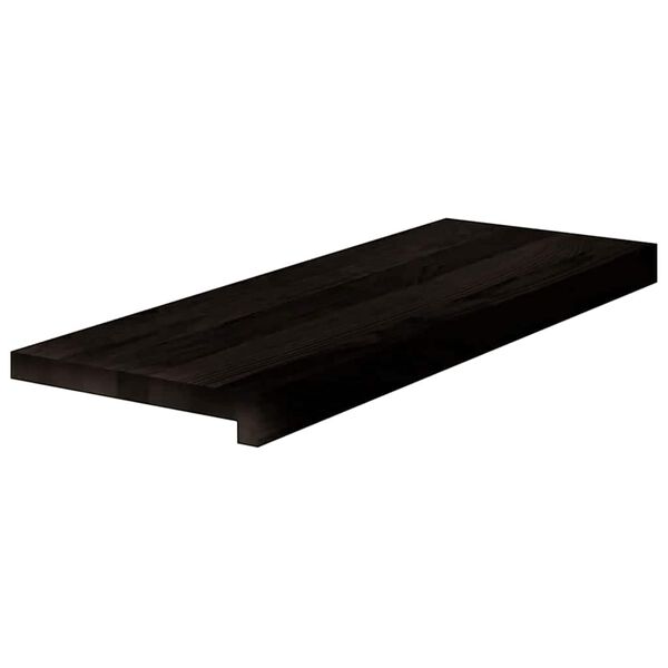 vidaXL Pelda&ntilde;os de escalera 12 uds madera maciza roble marr&oacute;n oscuro