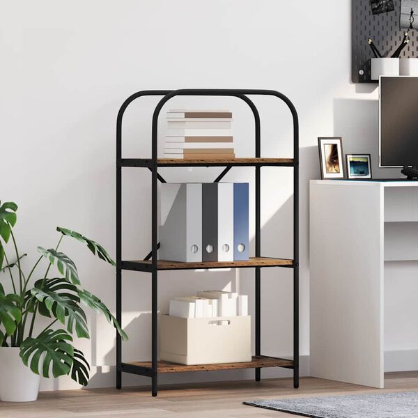 vidaXL Estante de libros Madera vieja 60 x 30 x 109 cm