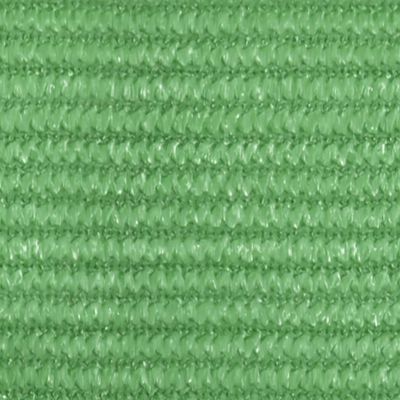 vidaXL Toldo de vela HDPE verde claro 160 g/m² 4x4x5,8 m