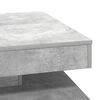 vidaXL Mesa de centro giratoria 360 grados gris hormig&oacute;n 70x70x34,5 cm