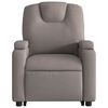 vidaXL Sill&oacute;n el&eacute;ctrico reclinable elevable de tela gris taupe