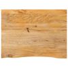 vidaXL Tablero de mesa borde natural madera maciza mango 90x60x2,5 cm