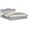 vidaXL Cama con almacenamiento con caj&oacute;n Gris Sonoma 180 x 200 cm