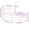 vidaXL Cama tipo Box Spring Gris Claro 190 x 140 cm Poli&eacute;ster