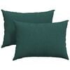 vidaXL Cojines de sofá 2 pcs Verde oscuro 70 x 50 cm tela
