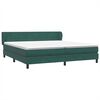 vidaXL Cama box spring con colchones terciopelo verde oscuro 200x210cm