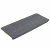 vidaXL Alfombrilla autoadhesiva de escalera 15 uds gris 65x24,5x3,5 cm
