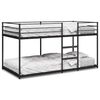 vidaXL Litera sin colch&oacute;n acero negro 80x200 cm