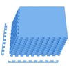 vidaXL Tapete para piscina 40 uds. Azul 14,4 m&sup2; Espuma EVA