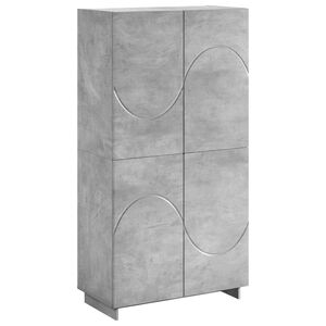 vidaXL Aparador alto Gris Hormig&oacute;n 79 x 41 x 151 cm