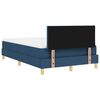 vidaXL Cama Box Spring LED con colch&oacute;n con LED Azul 120 x 190 cm tela