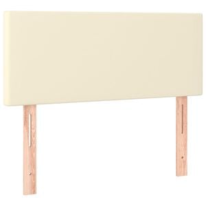 vidaXL Cabecero de cuero sint&eacute;tico color crema 80x5x78/88 cm