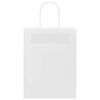 vidaXL Bolsas de papel con asas 250 uds blanca 21x11x28 cm