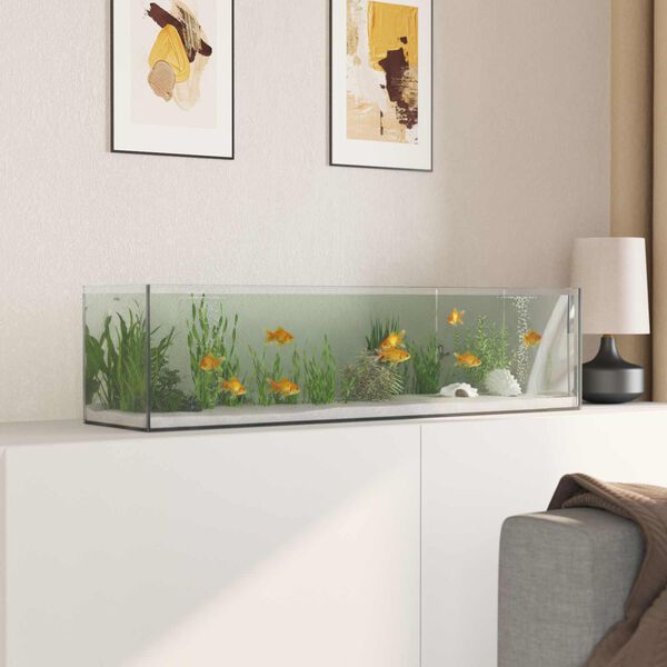 vidaXL Acuario con almacenamiento Transparente 80 x 20 x 20 cm Cristal