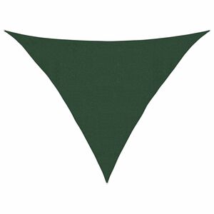 vidaXL Toldo de vela verde oscuro HDPE 160 g/m&sup2; 4x4x5,8 m