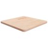 vidaXL Tablero de mesa cuadrada madera roble sin tratar 50x50x2,5 cm