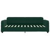 vidaXL Sof&aacute; cama con colch&oacute;n terciopelo verde oscuro 100x200 cm