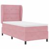 vidaXL Cama tipo Box Spring con colch&oacute;n Rosa 200 x 100 cm Poli&eacute;ster