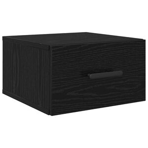 vidaXL Armario de Noche Roble Negro 35 x 35 x 20 cm