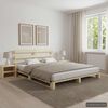 vidaXL Estructura cama palets sin colch&oacute;n madera maciza pino 160x200cm