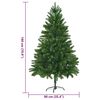vidaXL &Aacute;rbol de Navidad con 300 LED con soporte Verde 180 cm PE