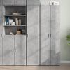 vidaXL Aparador de madera de ingenier&iacute;a gris hormig&oacute;n 40x42,5x185 cm
