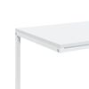 vidaXL Mesa auxiliar con ruedas de contrachapado blanco 55x35x70 cm