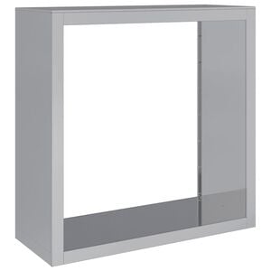 vidaXL Le&ntilde;ero acero galvanizado 100x40x100 cm