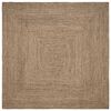 vidaXL Alfombra de &aacute;rea Natural y negro 300 x 300 cm yute
