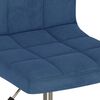 vidaXL Silla de comedor giratoria de terciopelo azul