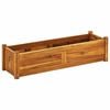 vidaXL Arriate de madera de acacia 100x30x25 cm