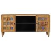vidaXL Mueble de TV Natural 105 x 33,5 x 46 cm Madera de mango maciza