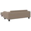 vidaXL Cama de perros extensión cuero sintético capuchino 100x50x30 cm