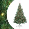 vidaXL &Aacute;rbol de Navidad Artificial Preiluminado Verde 210 cm PVC