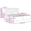vidaXL Estructura de cama 180 x 200 cm Madera de pino macizo