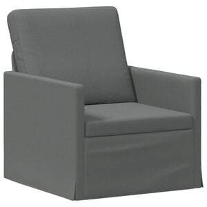 vidaXL Sof&aacute; individual Gris oscuro 70 x 81 x 82 cm Tela