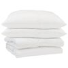 vidaXL Edred&oacute;n de Verano con almohada 3 uds. Blanco Microfibra