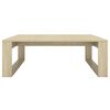 vidaXL Mesa de centro madera contrachapada roble Sonoma 100x100x35 cm