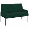 vidaXL Juegos de sof&aacute;s con coj&iacute;n 3 pcs Verde oscuro 115 x 56 x 80 cm