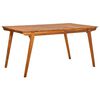 vidaXL Mesa de jard&iacute;n de madera maciza de acacia 150x90x75 cm