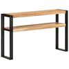 vidaXL Mesa consola de madera maciza de acacia 120x30x75 cm