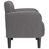 vidaXL Sill&oacute;n con reposabrazos gris 54 cm cuero sint&eacute;tica