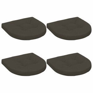 vidaXL Cojines de Asiento de 4 Piezas 4 uds. 100% Poli&eacute;ster