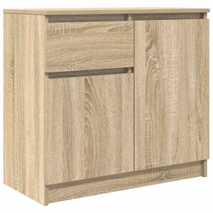 vidaXL Aparador con caj&oacute;n roble Sonoma 71x35x65 cm madera ingenier&iacute;a
