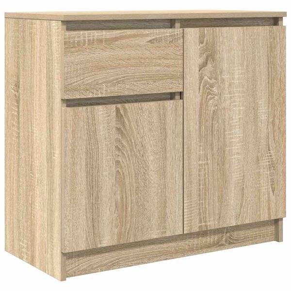 vidaXL Aparador con caj&oacute;n roble Sonoma 71x35x65 cm madera ingenier&iacute;a
