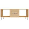 vidaXL Mesa de centro madera contrachapada roble Sonoma 102x50x40 cm